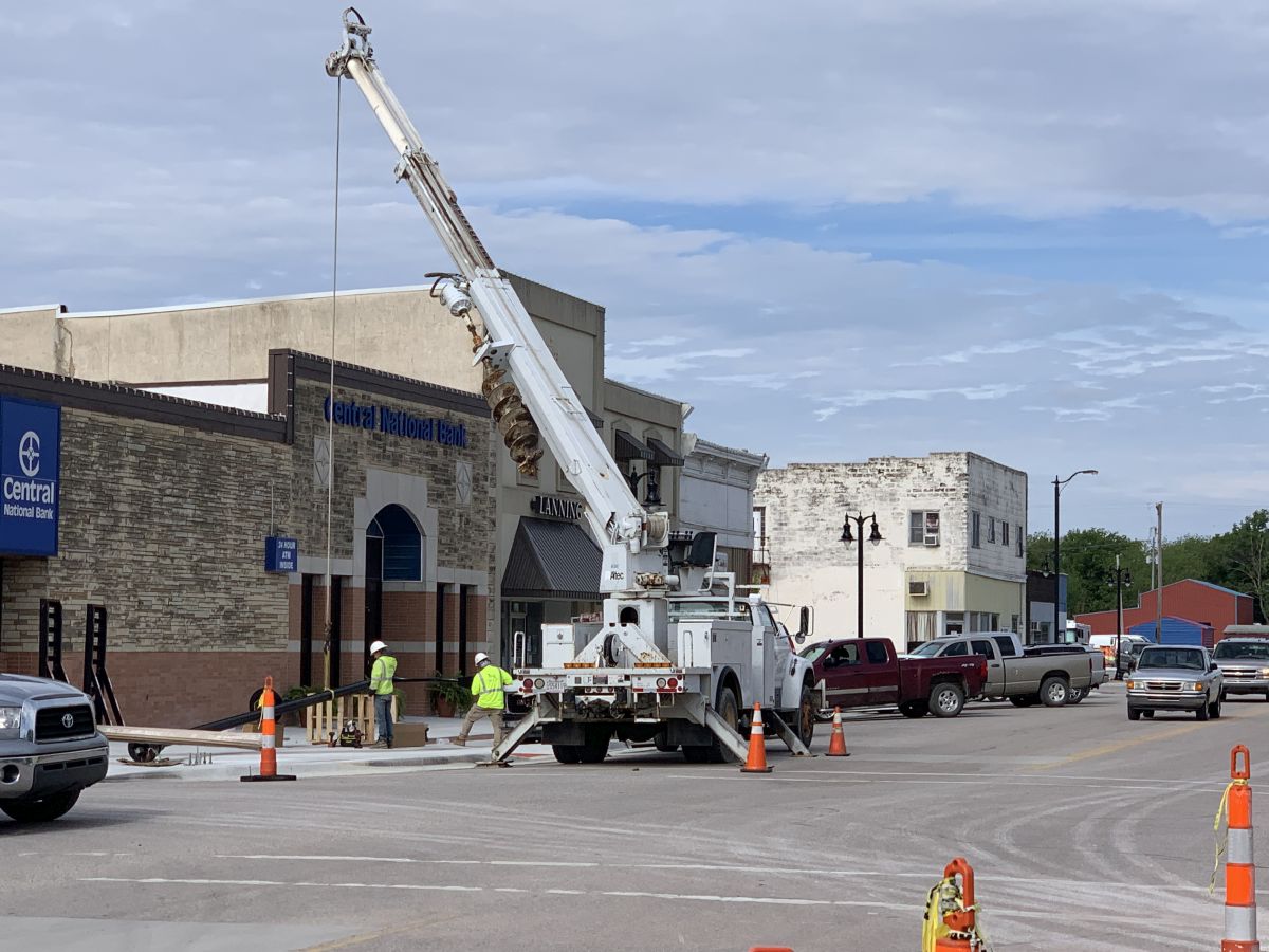 Marion Streetscape 6 Light Poles Being Placed LinkedIn